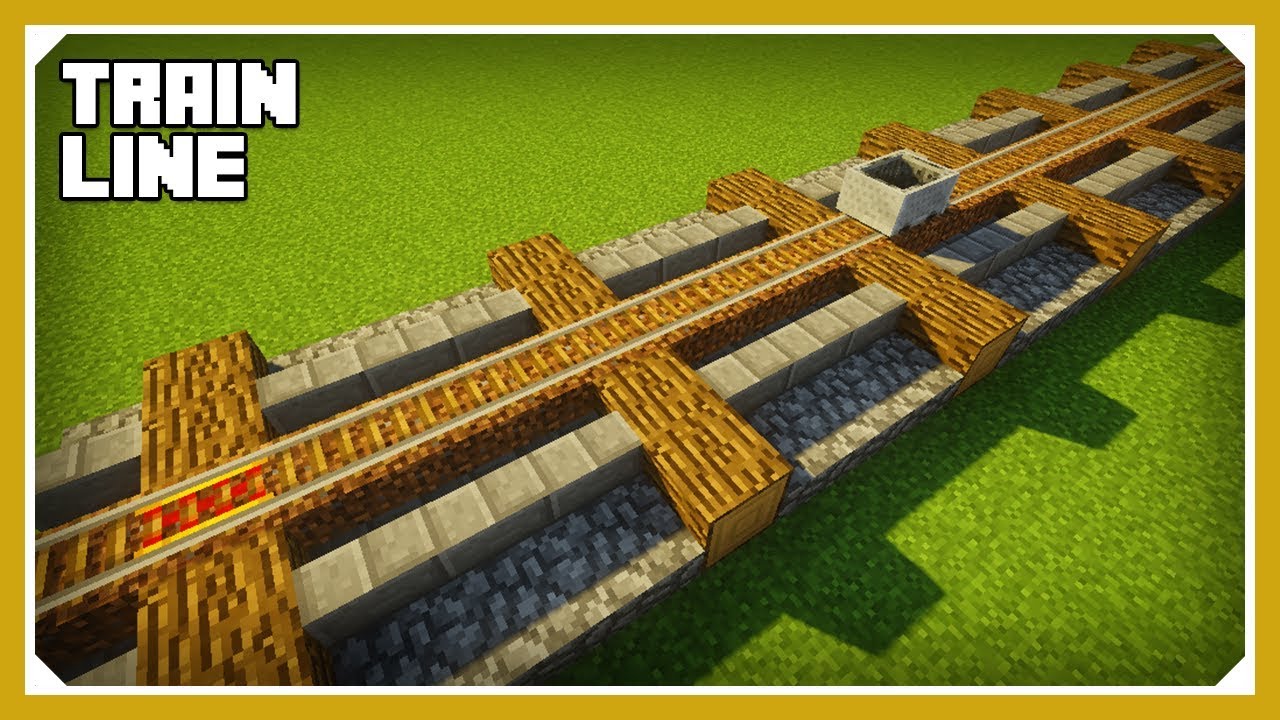 Minecraft: How To Build A Train Line Tutorial (Easy ...