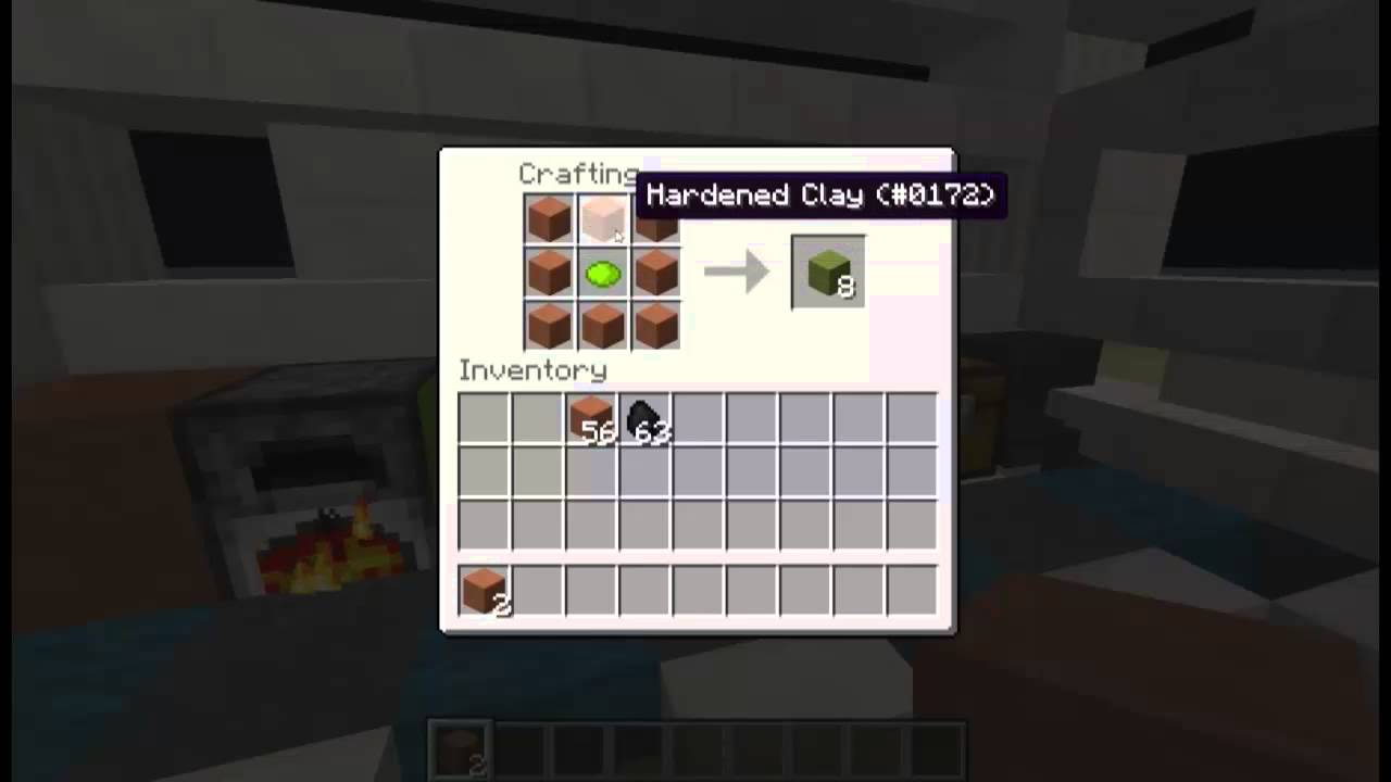 Minecraft: How to Craft: Hardend Clay,Stained Glass,Block ...