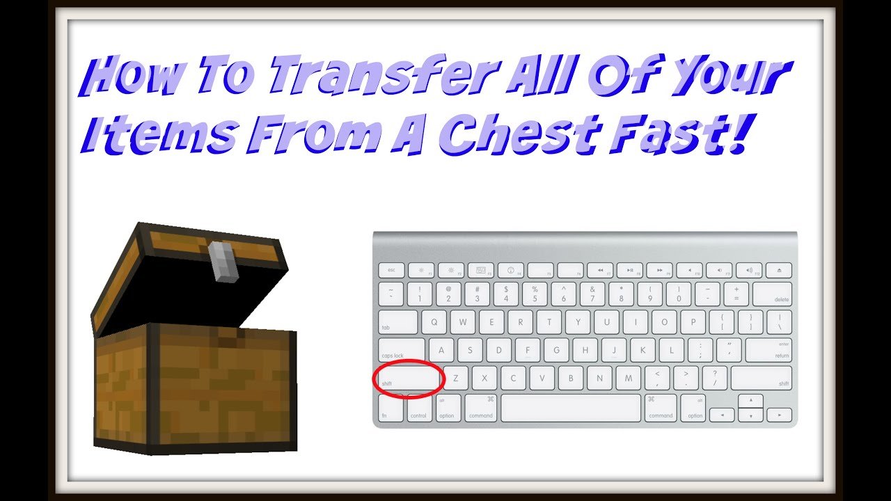 Minecraft How To Drop All Items From A Chest Into Your ...