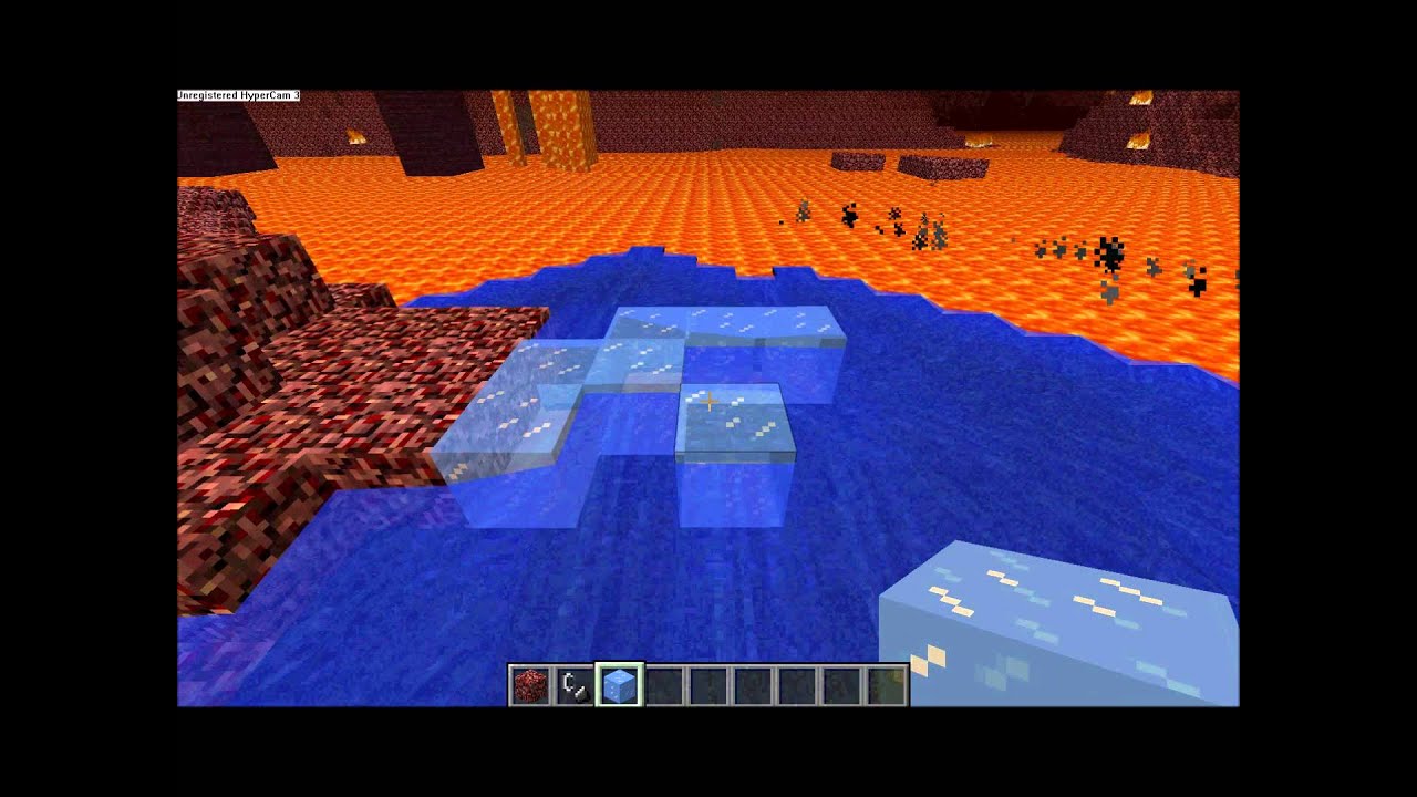 Minecraft: How to get water in the Nether (Creative mode ...