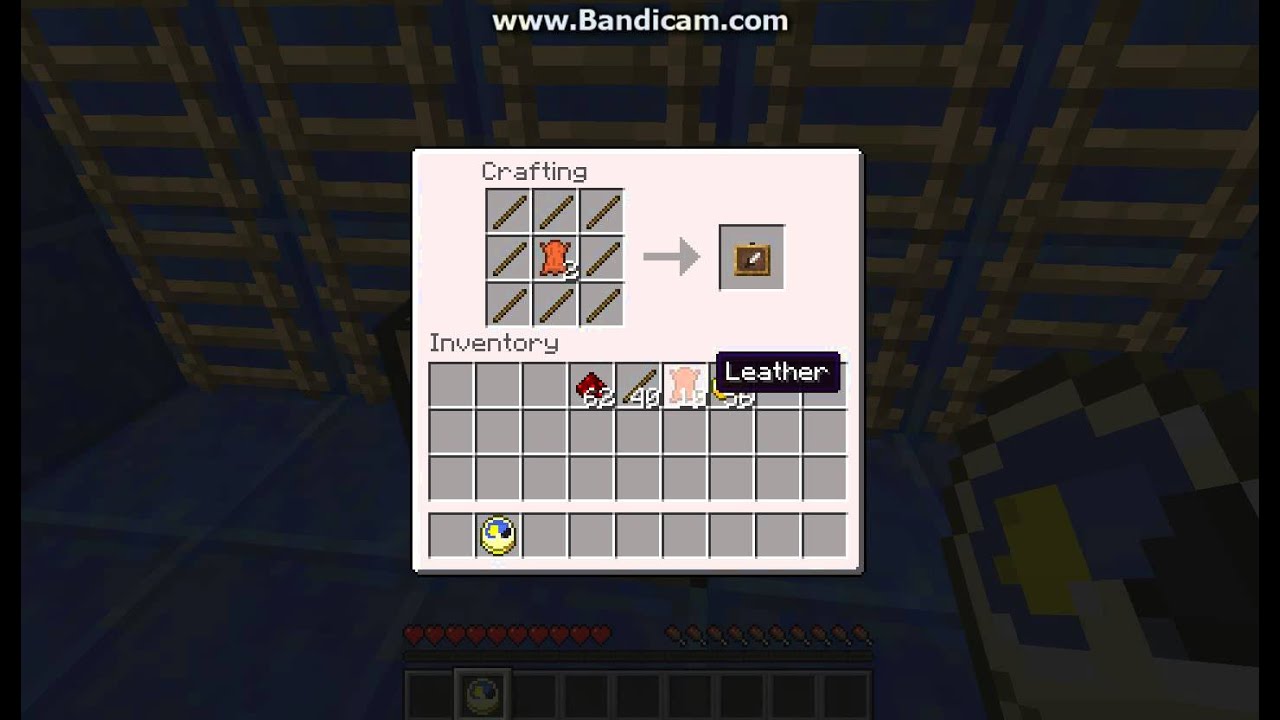 Minecraft; how to make a clock and item frame