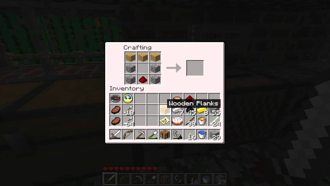 Minecraft How to Make a Piston
