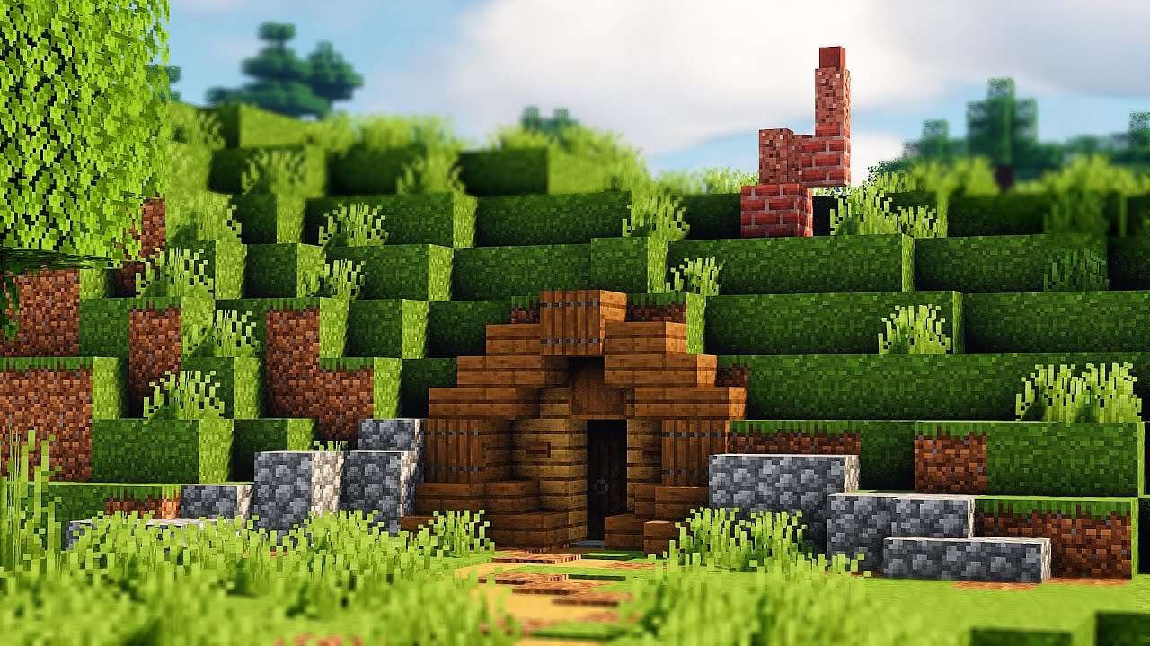 Minecraft: How to Make a Tiny Hobbit Hole