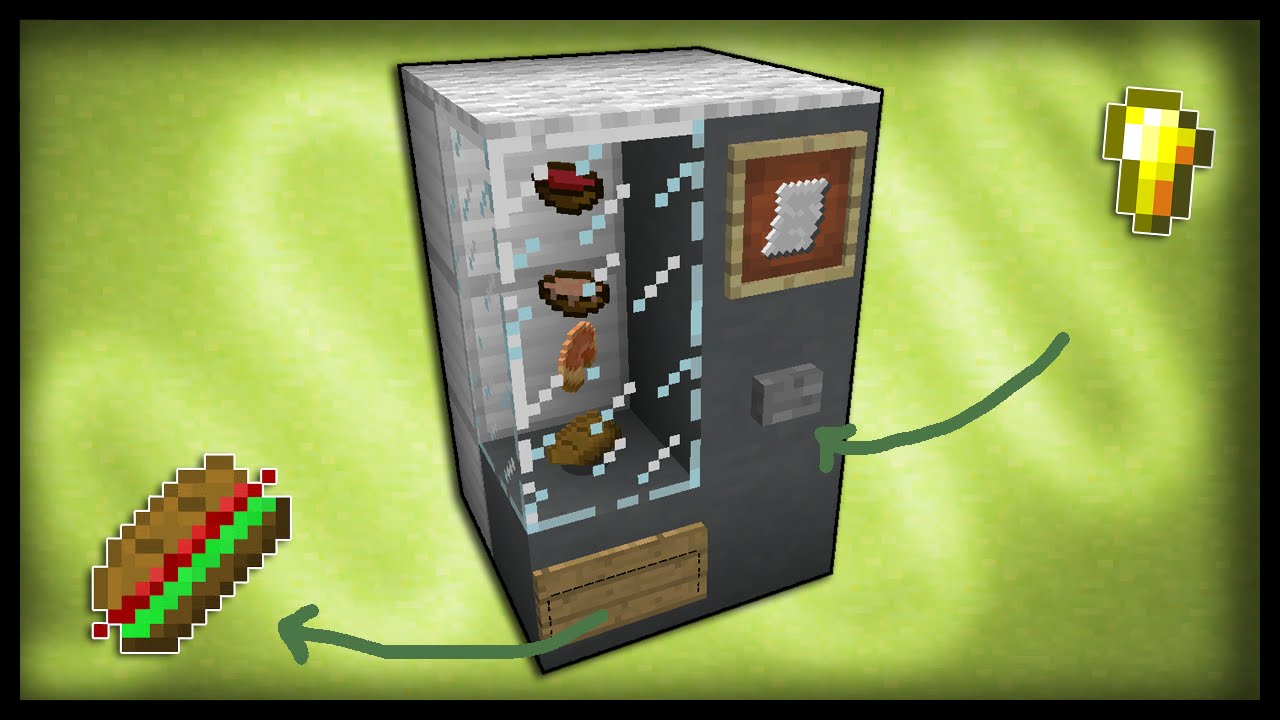 Minecraft : How to make a working Vending Machine