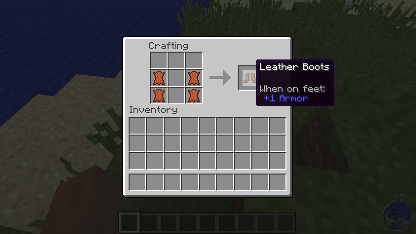 Minecraft: How to make Armor Boots