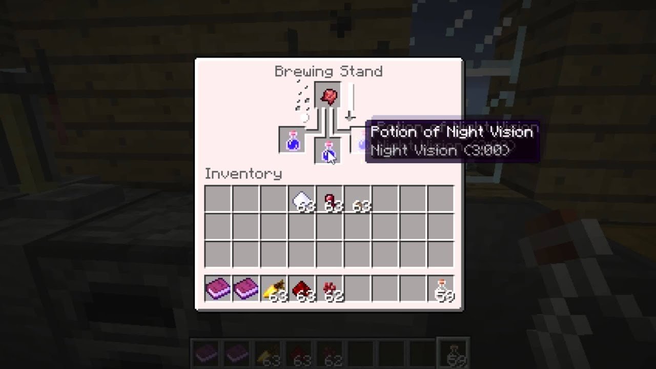 Minecraft: How to make Potion of Invisibility