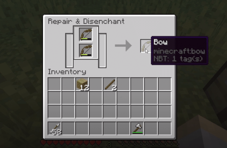 Minecraft: How to Repair A Bow? (2 Ways)