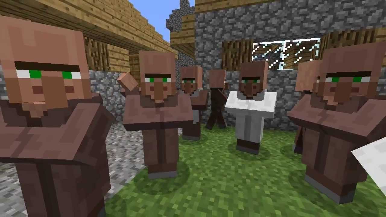 Minecraft: LATEST! VILLAGERS FINALLY TALK!! Squidward is that you ...