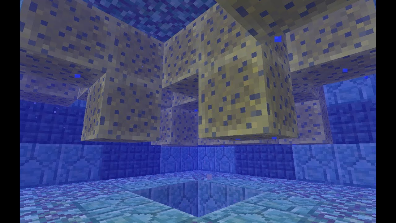 Minecraft Ocean Monument, Part 7: Finding a sponge room ...