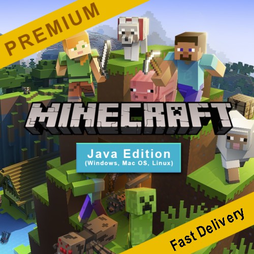 Minecraft Premium Account: Java Edition (Windows, Mac OS, Linux)