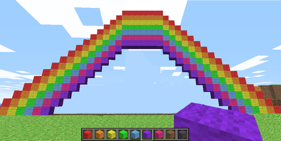 Minecraft rainbow by BeyondYourInsanity on DeviantArt