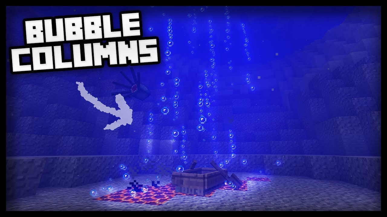 Minecraft: Remaking BUBBLE COLUMNS from the UPDATE AQUATIC ...