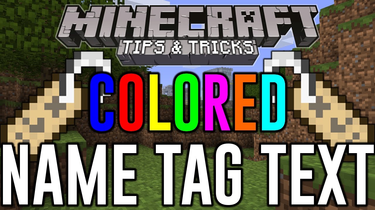 MINECRAFT SECRET COLORED NAME TAG TEXT FEATURE ON CONSOLES ...