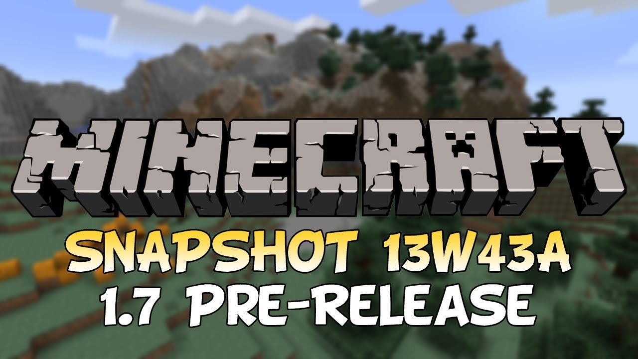 Minecraft Snapshot 13w43a e 1.7 Pre