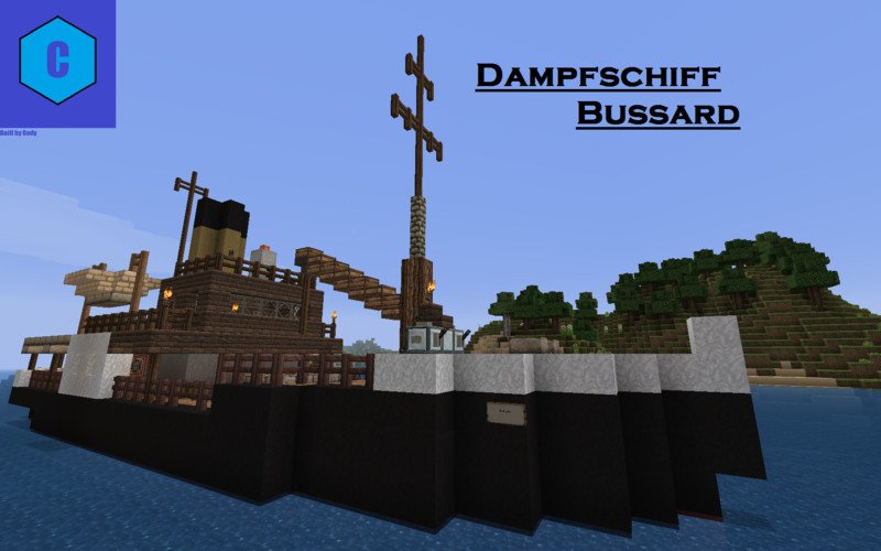 Minecraft: Steamship Bussard v 1.9 Maps Mod für Minecraft ...