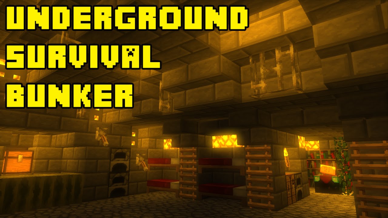 Minecraft Survival Bunker Tutorial (How to Build)