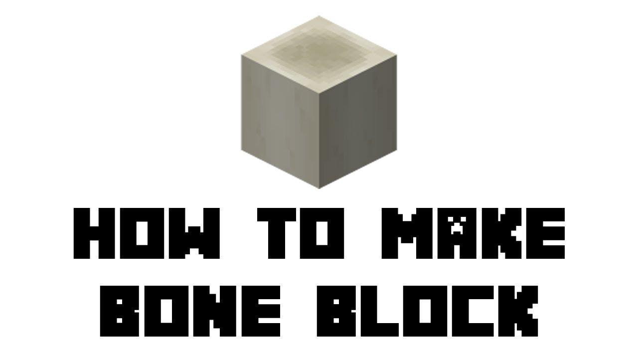 Minecraft Survival: How to Make Bone Block