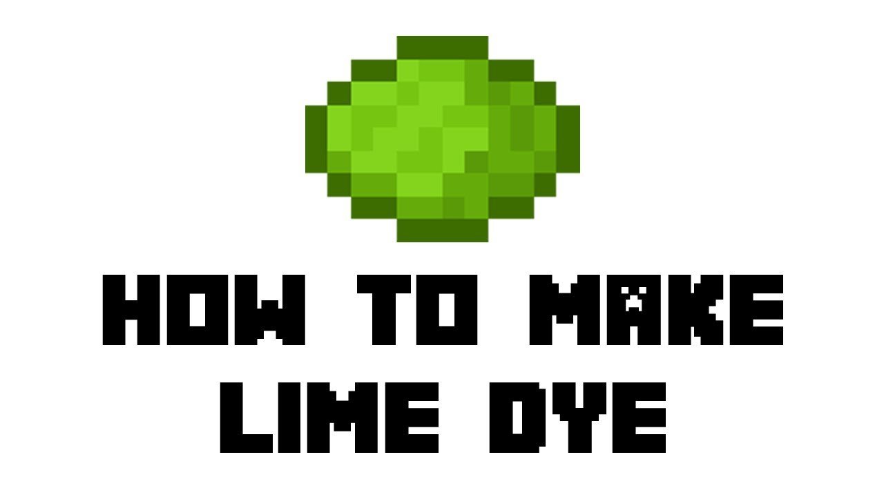 Minecraft Survival: How to Make Lime Dye