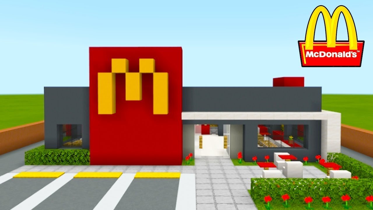 Minecraft Tutorial: How To Make A Modern McDonalds ...