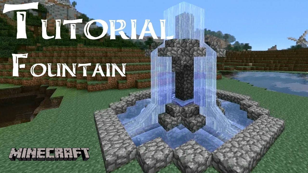 Minecraft Tutorial Water Fountain~PS4, PS3,XBOX360, ANY ...