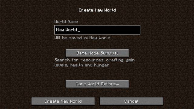 Minecraft: World creation