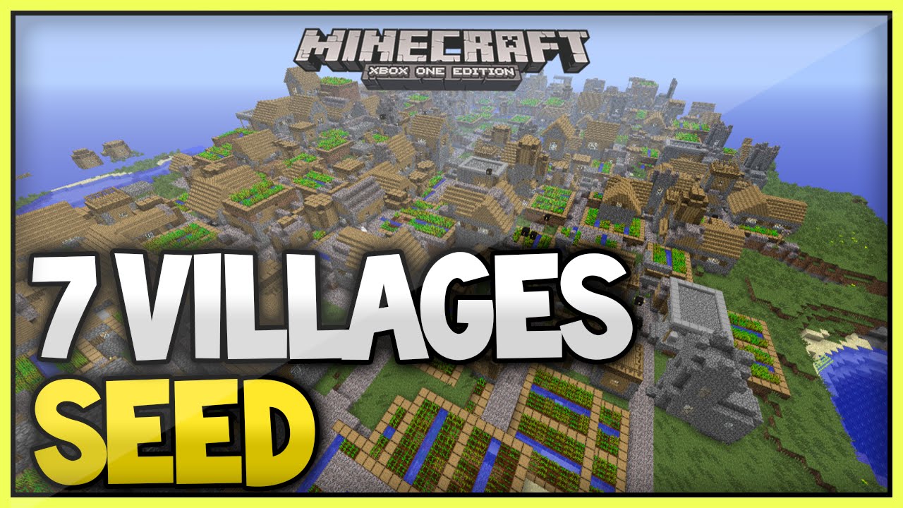 Minecraft Xbox 360 &  PS3: TU35 BEST SEED, 7 Villages ...