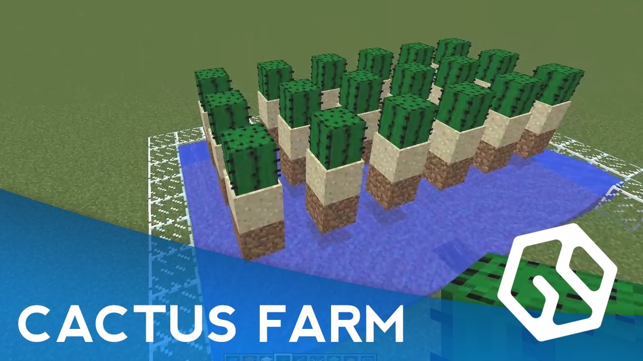 MOST EFFICIENT Cactus Farm Design (How to Make an ...