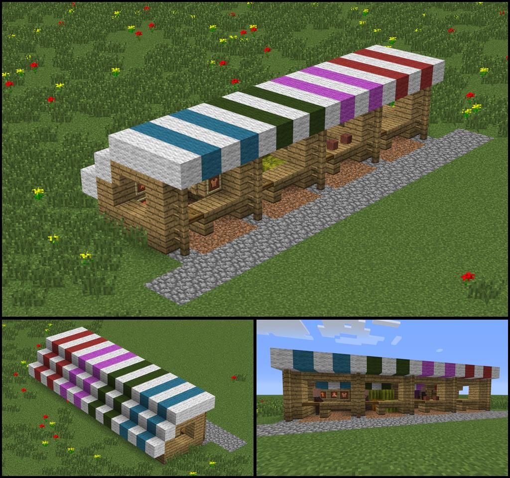 My growing town needed some market stalls