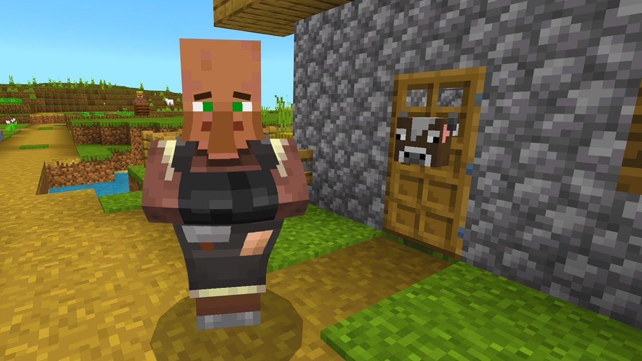 Never force feed a Minecraft villager!