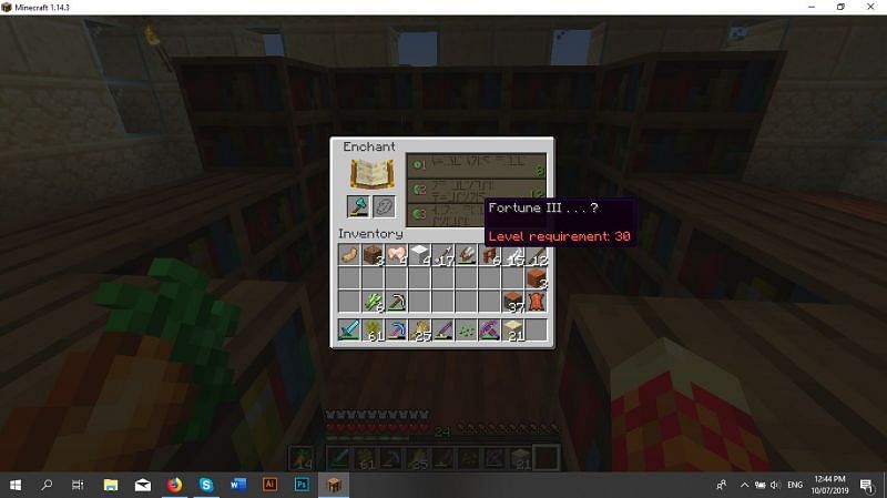Ranking the tool enchantments in Minecraft