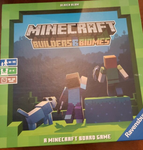 Ravensburger Minecraft Builders &  Biomes Strategy Board Game Ages 10 ...