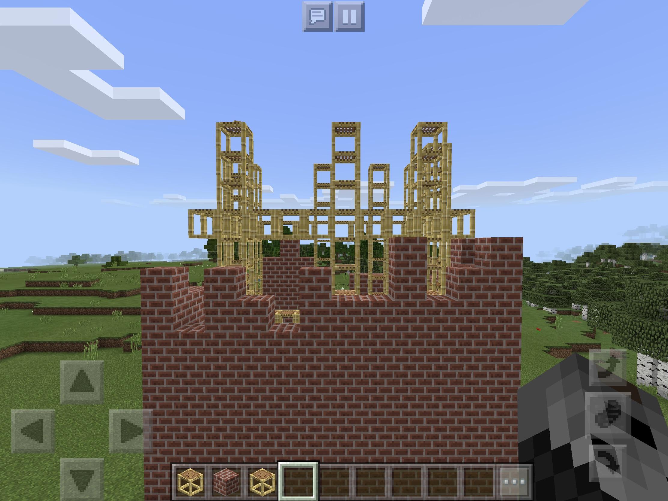 Scaffolding is good to make unfinished buildings : Minecraft