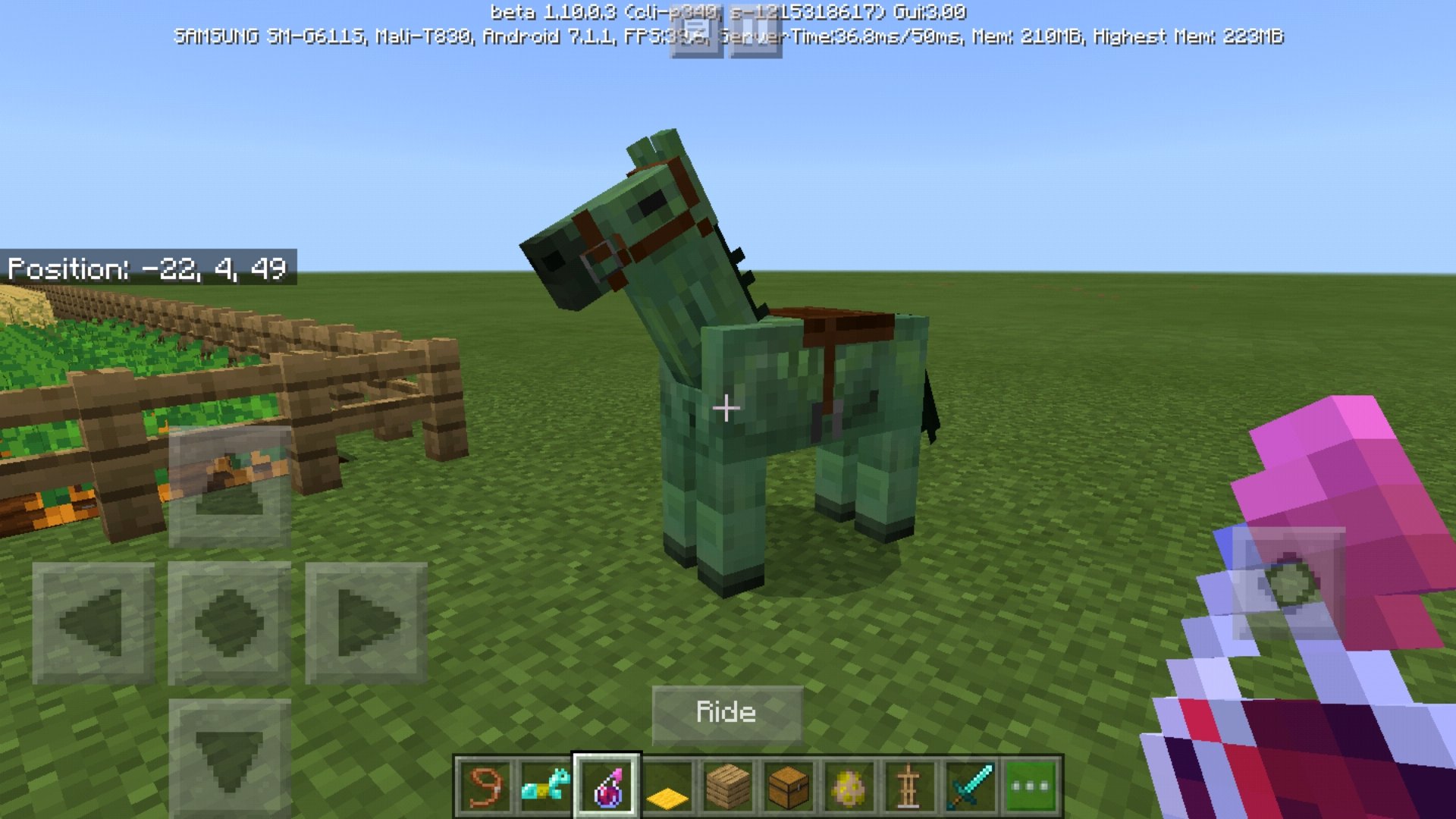 Tame zombie horse.