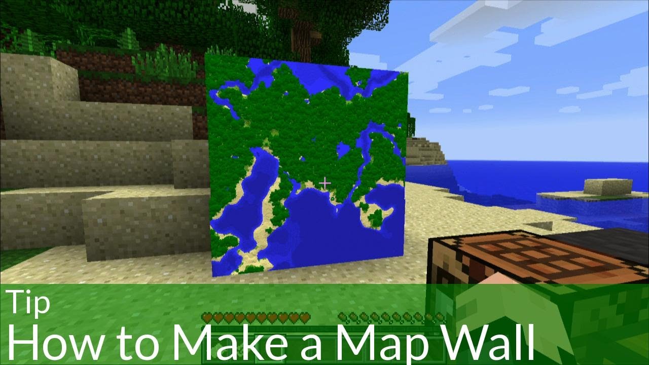 Tip: How to Make a Map Wall in Minecraft