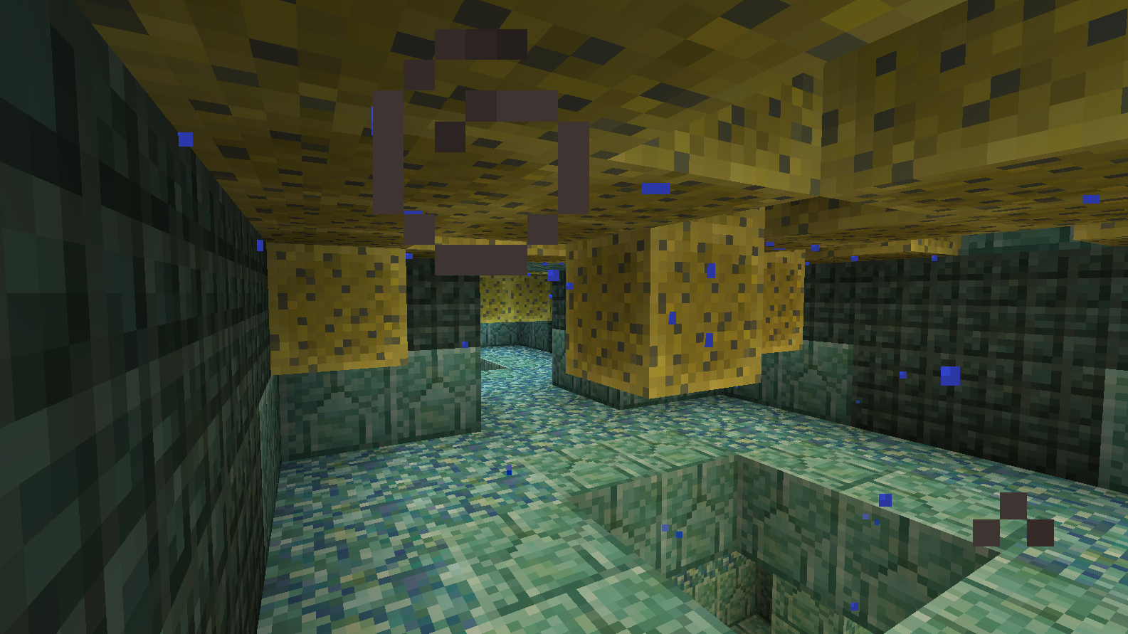 We got some "sponge rooms" on the temple too. : Minecraft