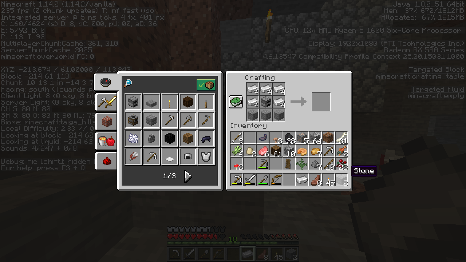 Why cant i craft a blastfurnace? 1.14.2. In a seperate ...
