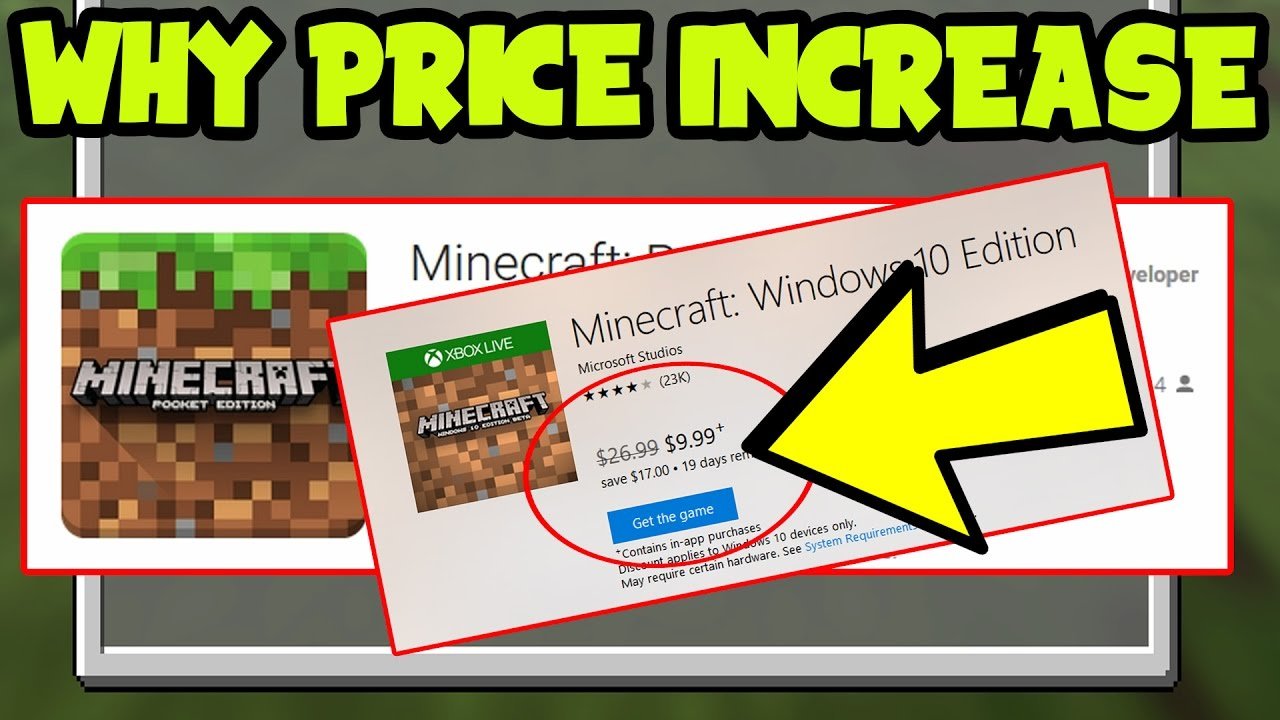 WHY Minecraft PE 1.0 PRICE is INCREASING!