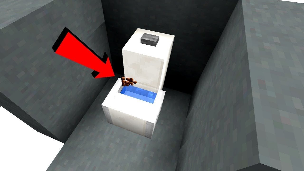 Working Toilet in Minecraft